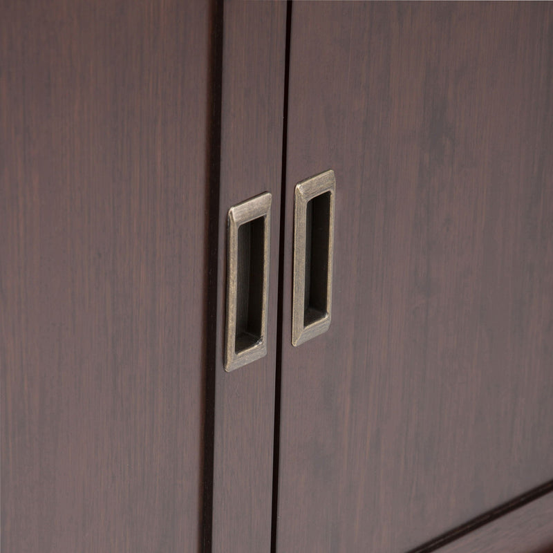 Draper - Low Storage Cabinet - Medium Auburn Brown