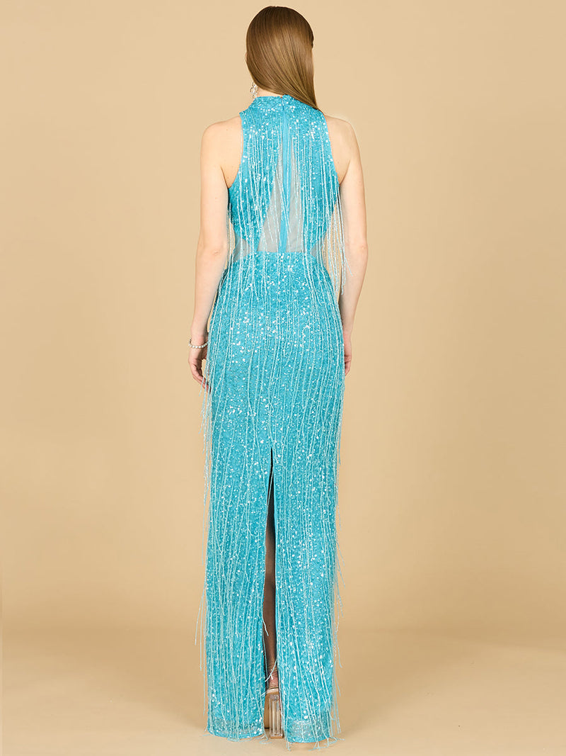 Carrie Fringe Beaded Dress  - OUTLET