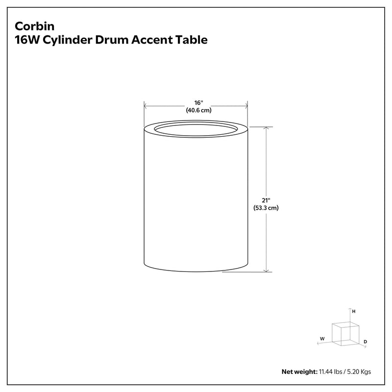 Corbin - Hammered Metal Side Table