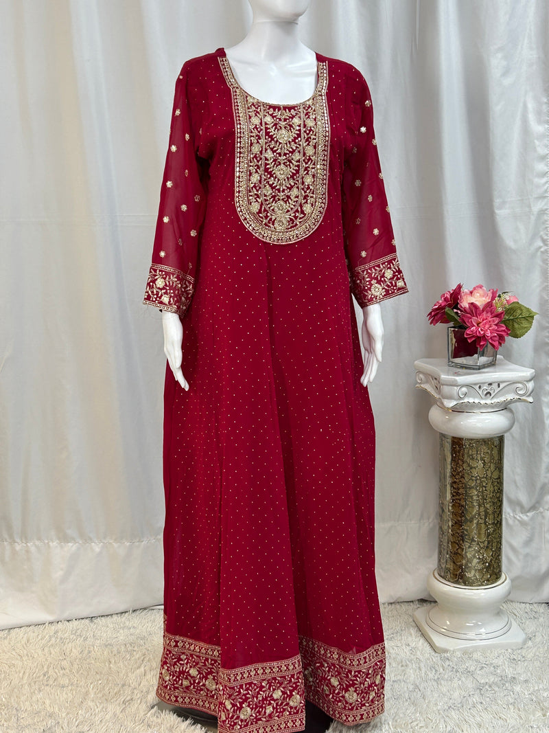 Georgette long gown