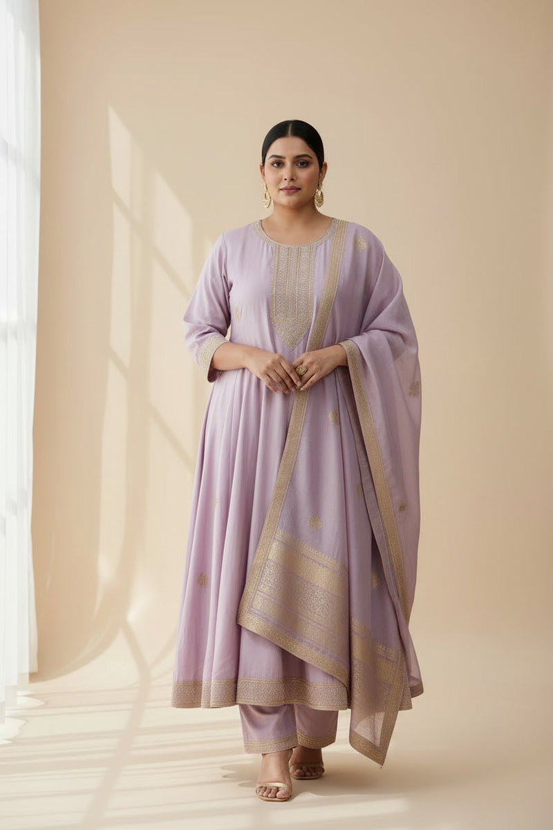 Plus size Anarkali set