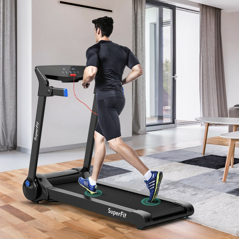 3HP Electric Folding Treadmill with Bluetooth Speaker