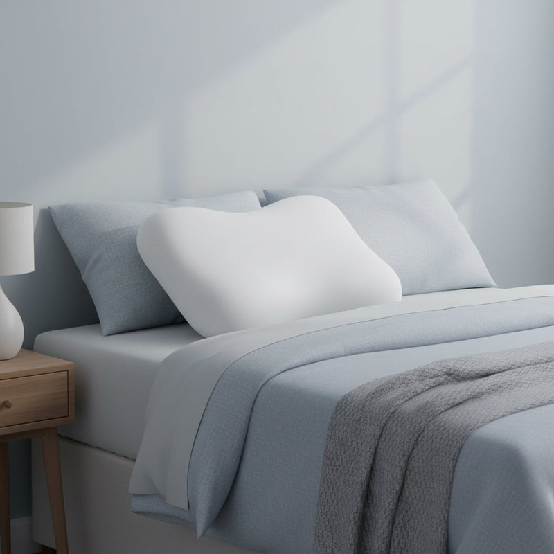 Soap Memory Foam Pillow – Ergonomic Ice Silk Cover for Side & Back Sleepers