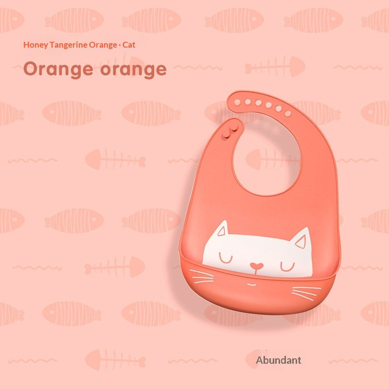 Baby Waterproof And Stain-resistant Food-grade Silicone Bib