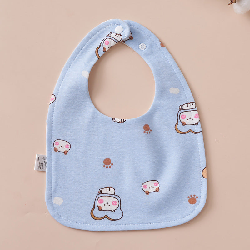 Babys Pure Cotton U-shaped Bib Waterproof Baby Bib