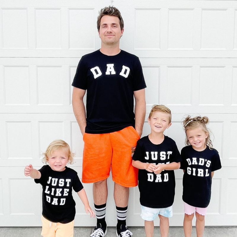 Dad - Arched Varsity / Dad's Girl - Set of 2 Tees