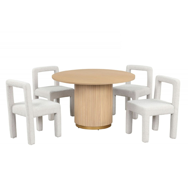 Dining Chairs With Square Open Back (Set of 2)