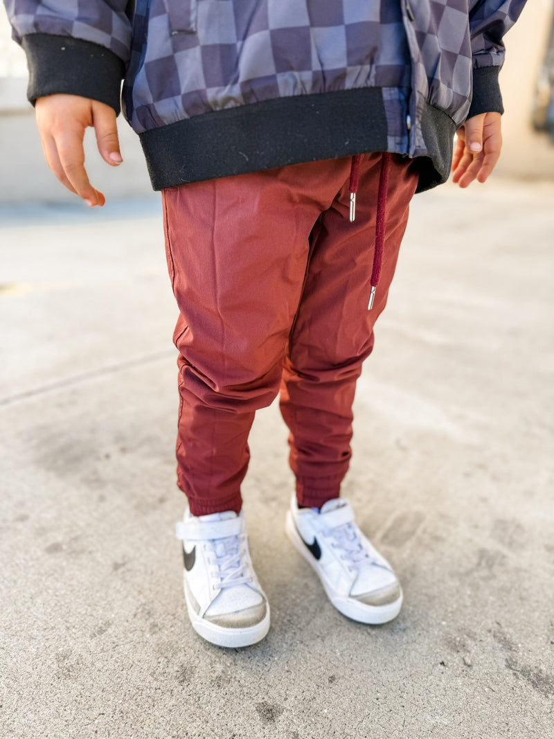 VETERAN SLIM FIT JOGGER - CRIMSON
