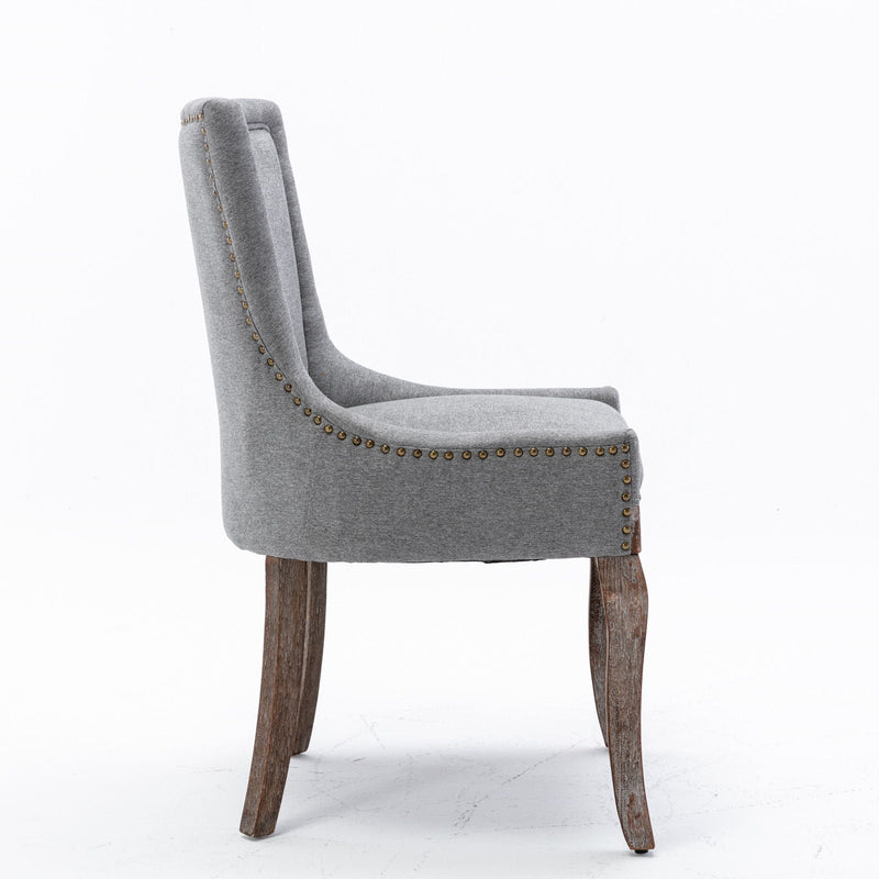 Ultra - Side Dining Chair, Nail Head (Set of 2)