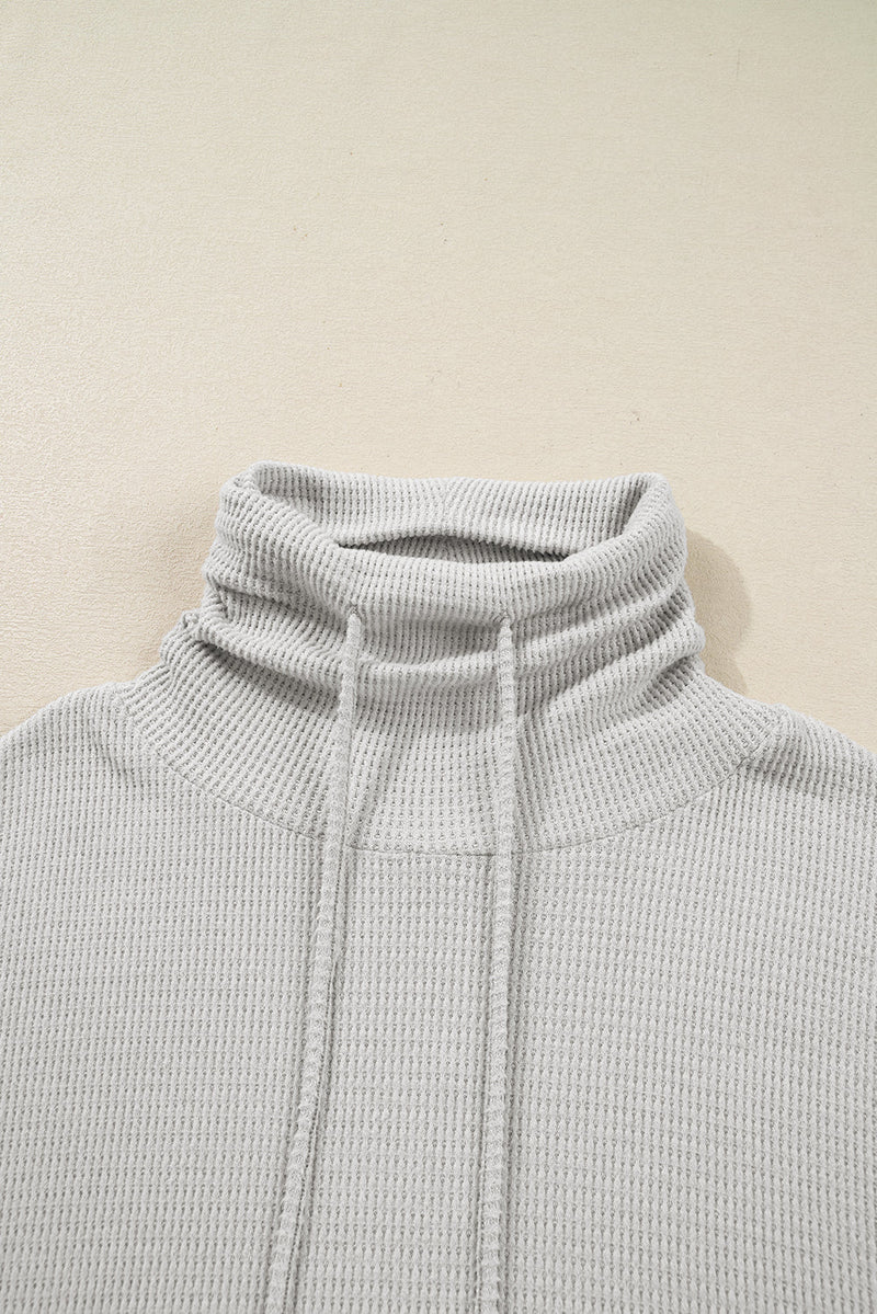 Amber Drawstring Cowl Oversize Top