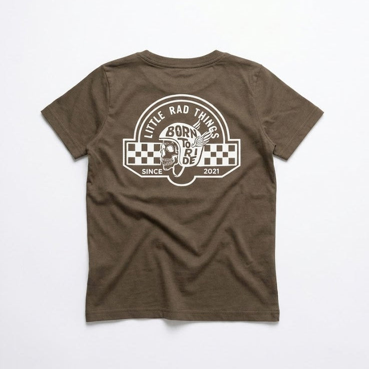 TIL DEATH DO WE RIDE TEE - BROWN