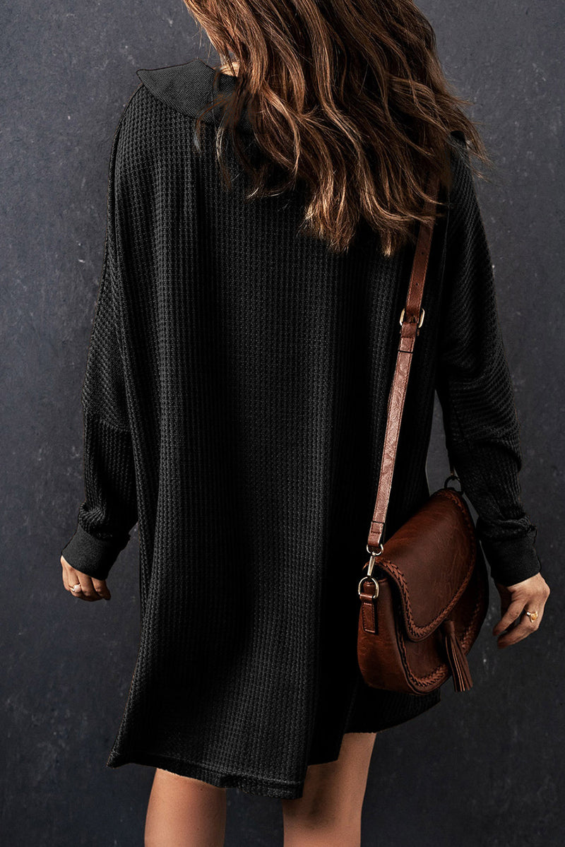Nina Waffle Knit Long Sleeve Top