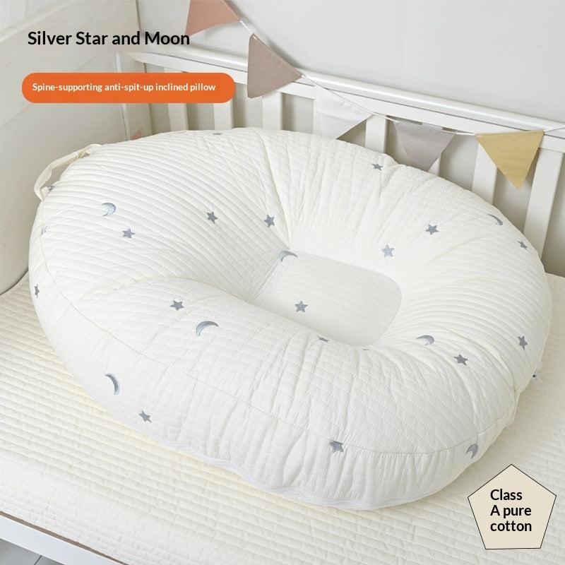 Baby Inclined Wedge Pillow – Cloud-Down Nursing & Feeding Support for Newborns 0–3 Years