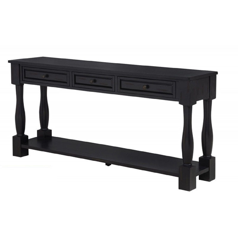 Long Console Table With Drawers And Shelf