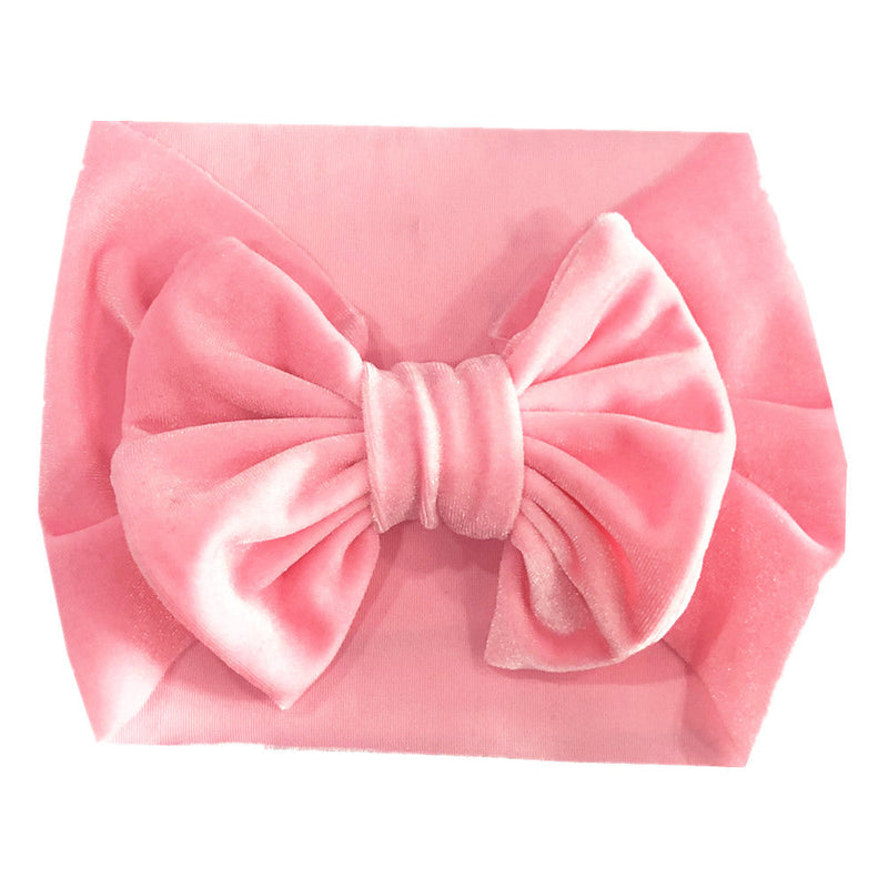 Childrens Multi-color Festive Velvet Headband With Stretchy Hair Accessory