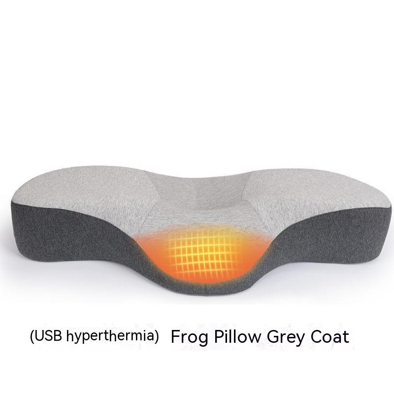 Memory Cotton Cervical Pillow – Low Profile Neck Support with Optional USB Heat Therapy