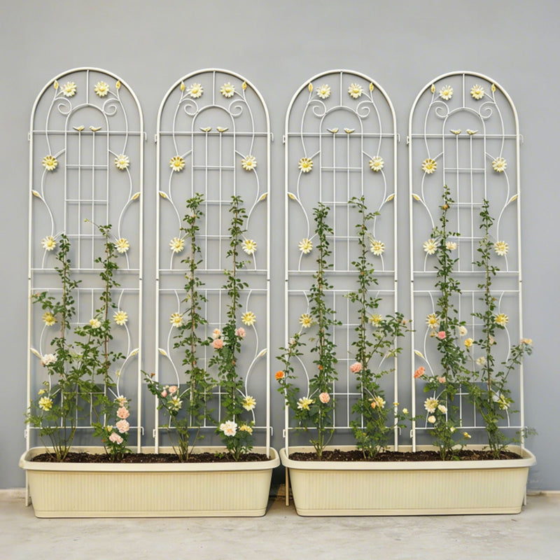 Metal Garden Trellis Rustproof Trellis For Climbing Plant Outdoor Flower Support