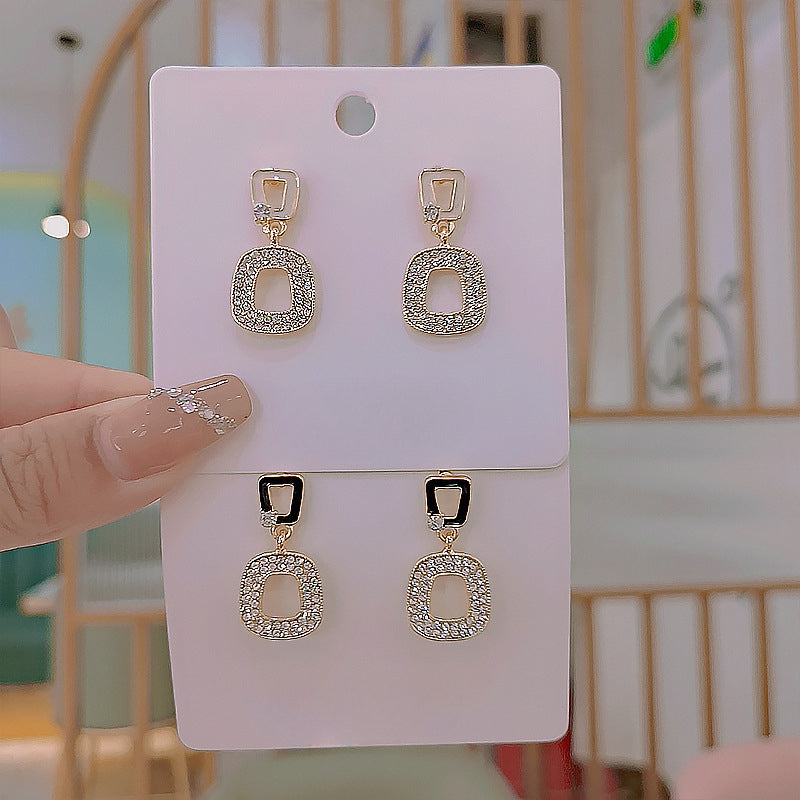 Square Stud Earrings for Women