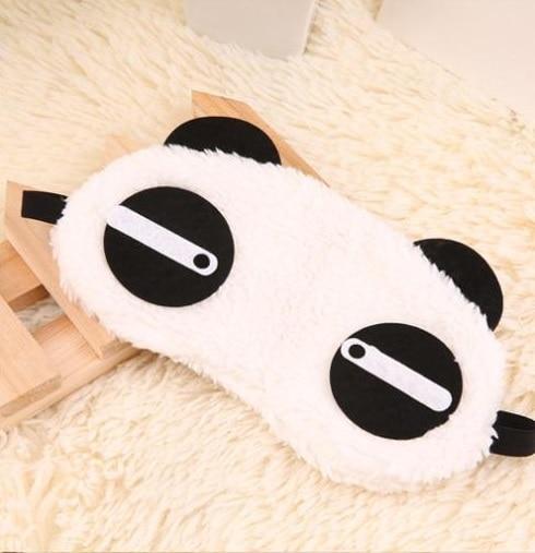 Cute Panda Sleeping Face Eye Mask: Blindfold Eyeshade Travel Sleep Aid