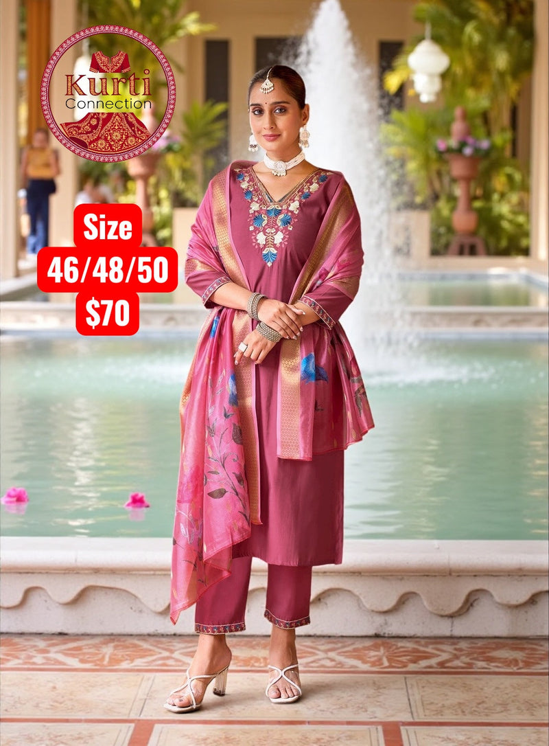 Malhar : Plus size Kurti sets Size 48
