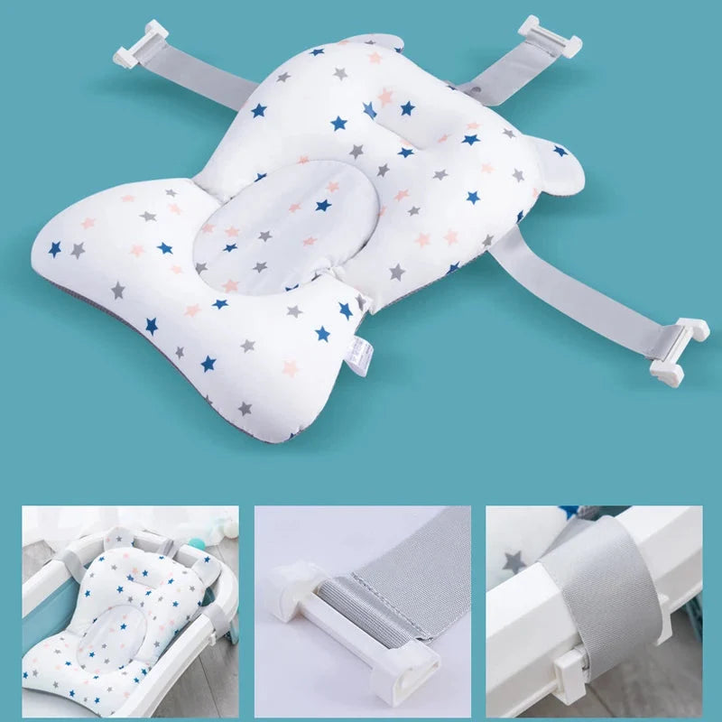Baby Bath Seat Support Mat – Infant Anti-Slip Pillow for Newborns
