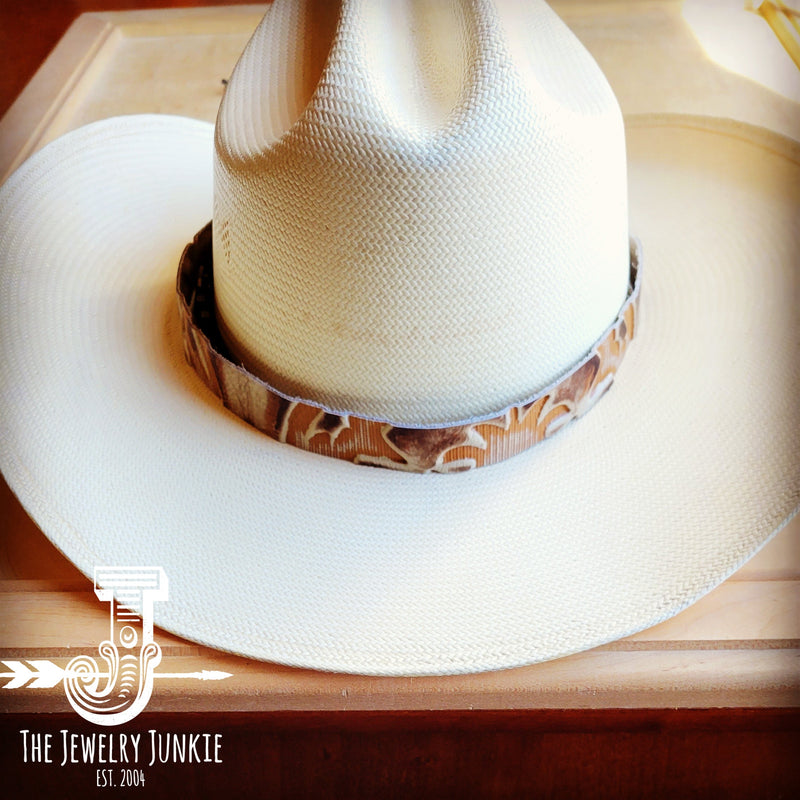 **Sienna Laredo Embossed Leather Hat Band Only 950g
