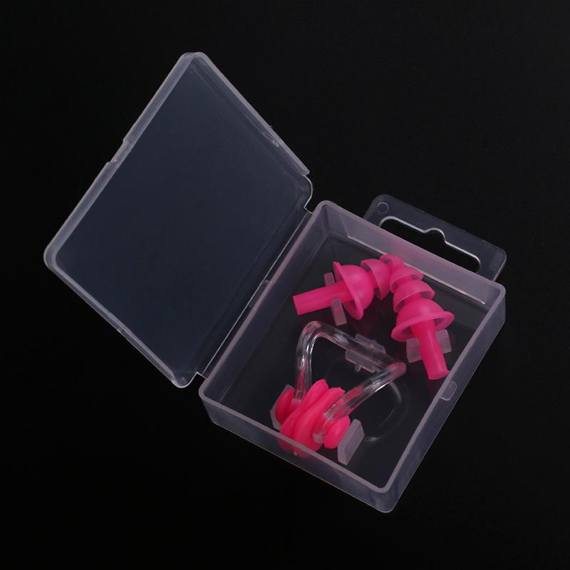 Waterproof Silicone Earplugs and Nose Clip Set
