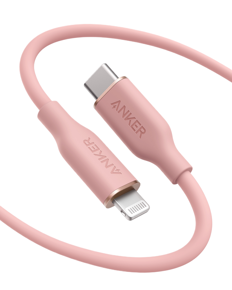 Anker <b>641</b> USB-C to Lightning Cable (Flow, 3 ft Silicone)