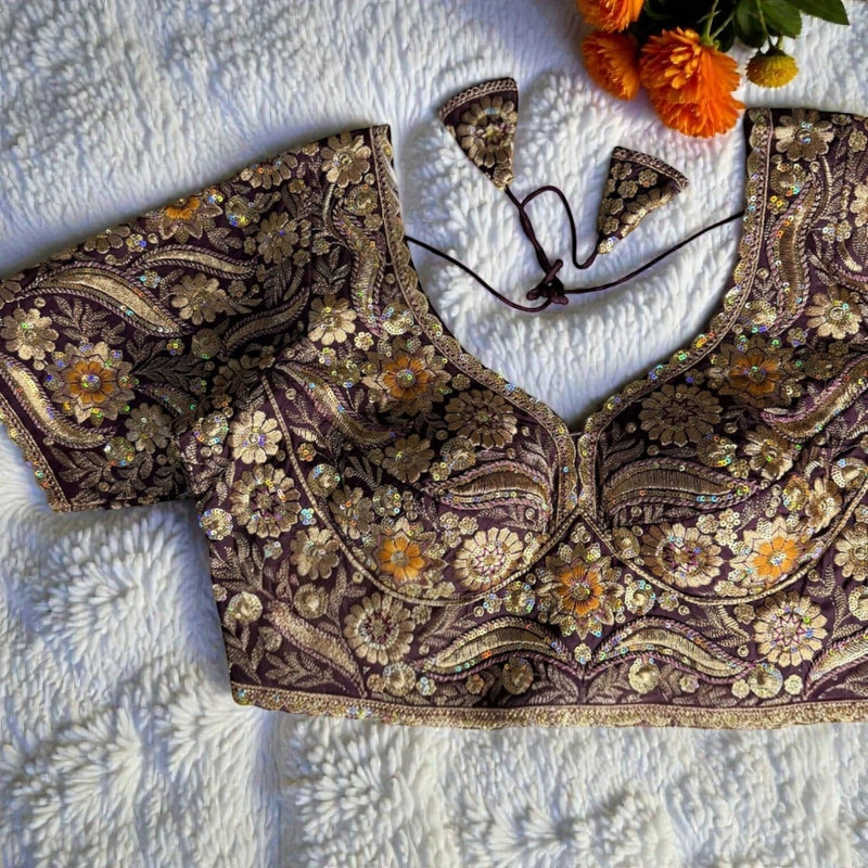 Party wear heavy work blouses