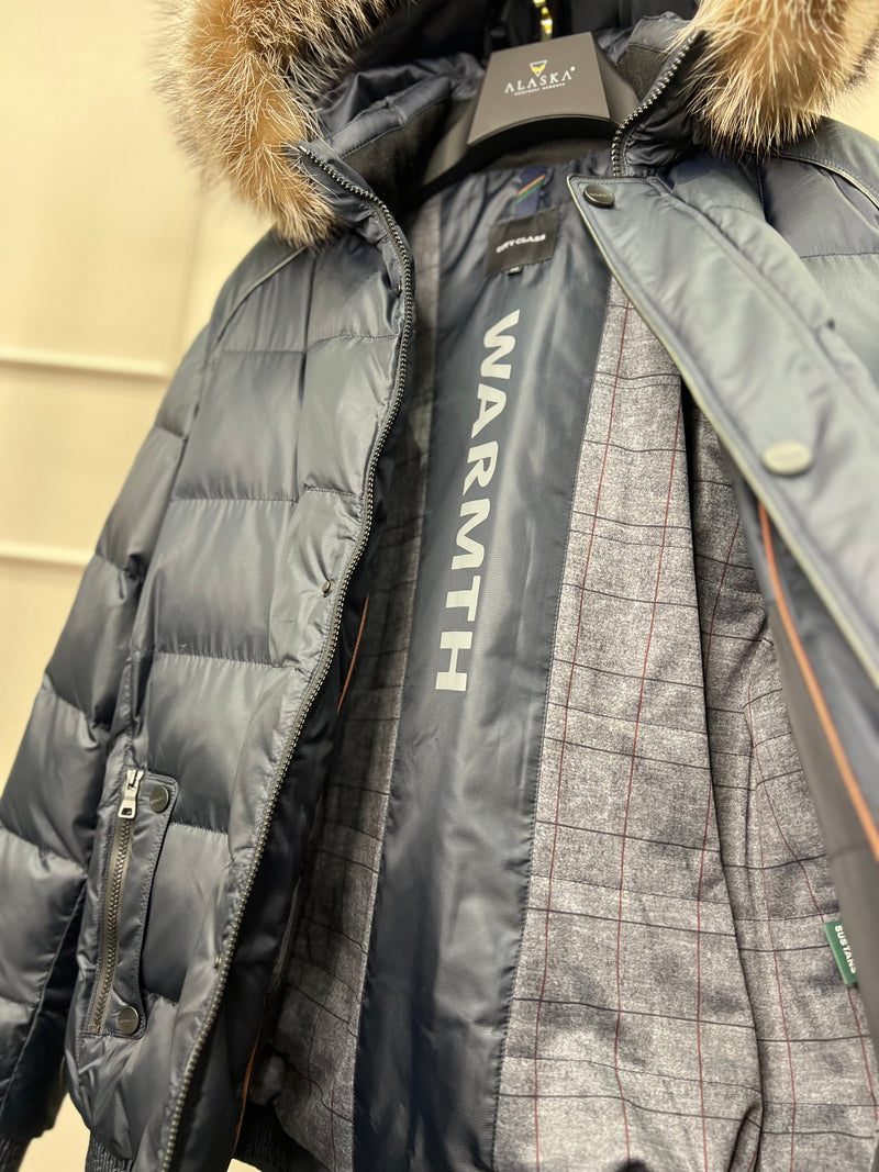 Genuine Fur Trim Sorona® Insulated Puffer Jacket