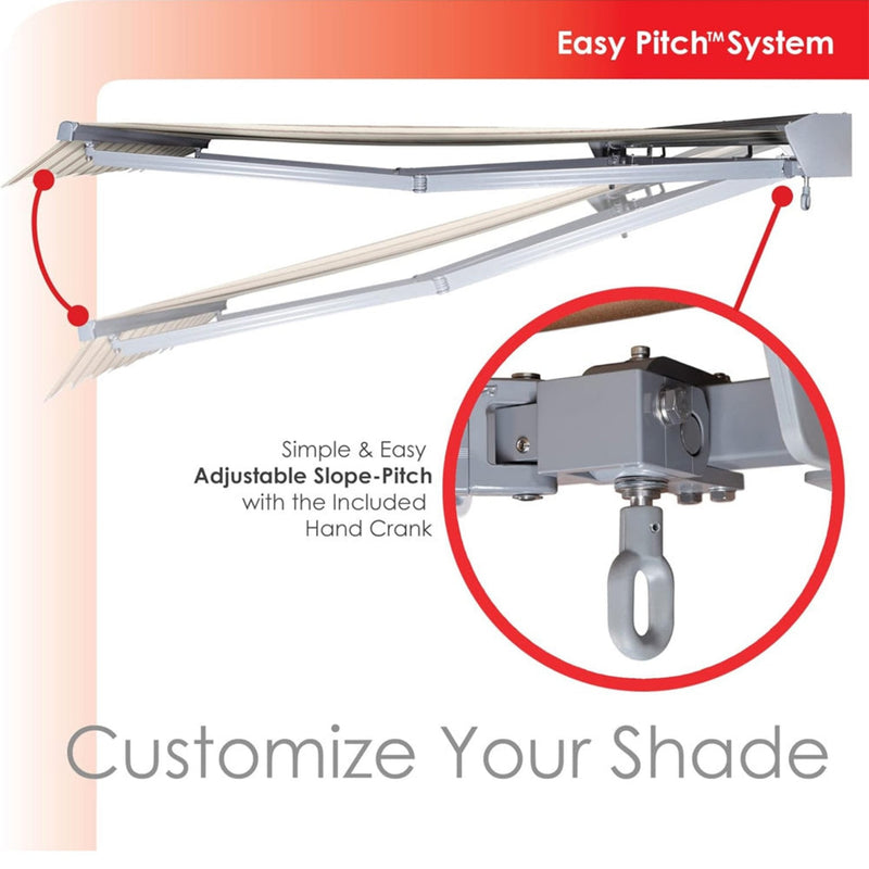 Advaning Classic Series Fully Assembled Retractable Sun Shade Canopy Awning (SAK92851)