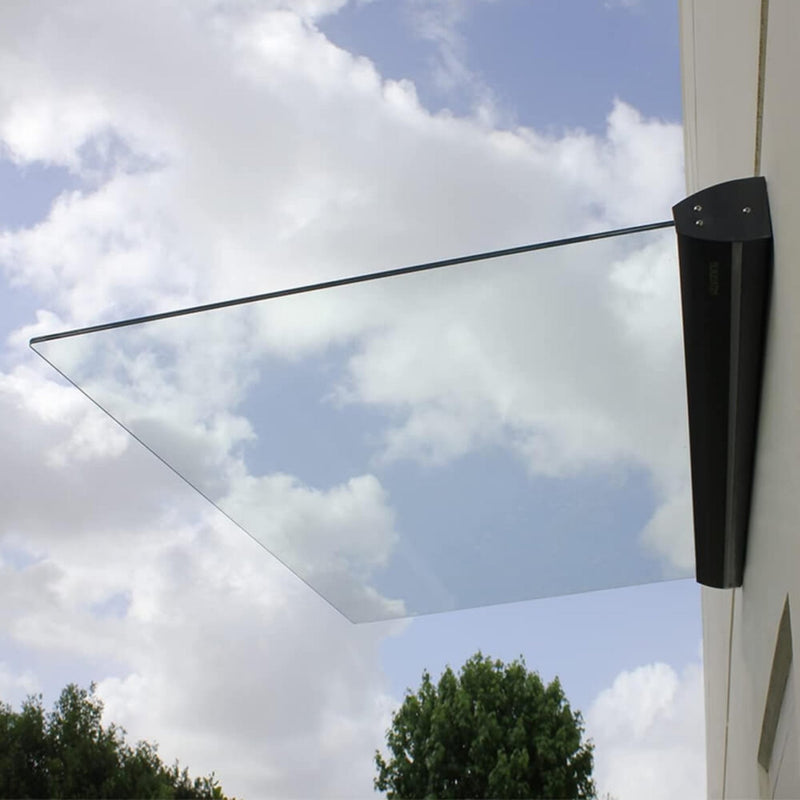 Advaning GA Series Clear Construction-Grade Tempered Glass Awning With Single Clamp (DA5535-DA6339) (SAK92613)