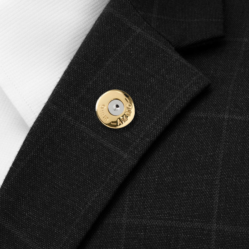 Bullet Silver Lapel Pin