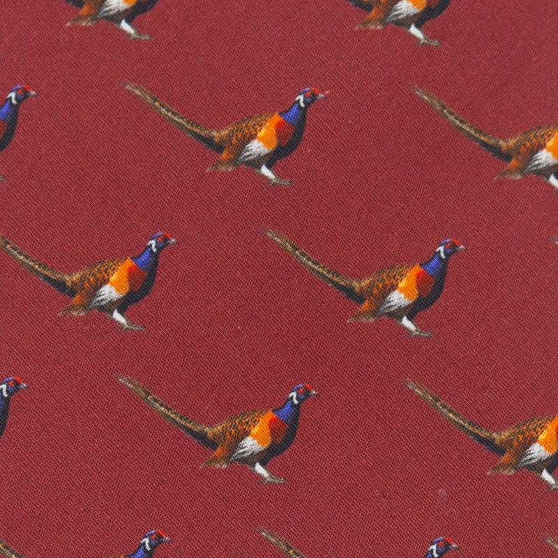 Pheasant Burgundy Men's Tie