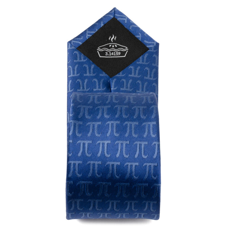 Pi Mathematics Symbol Blue Men's Tie