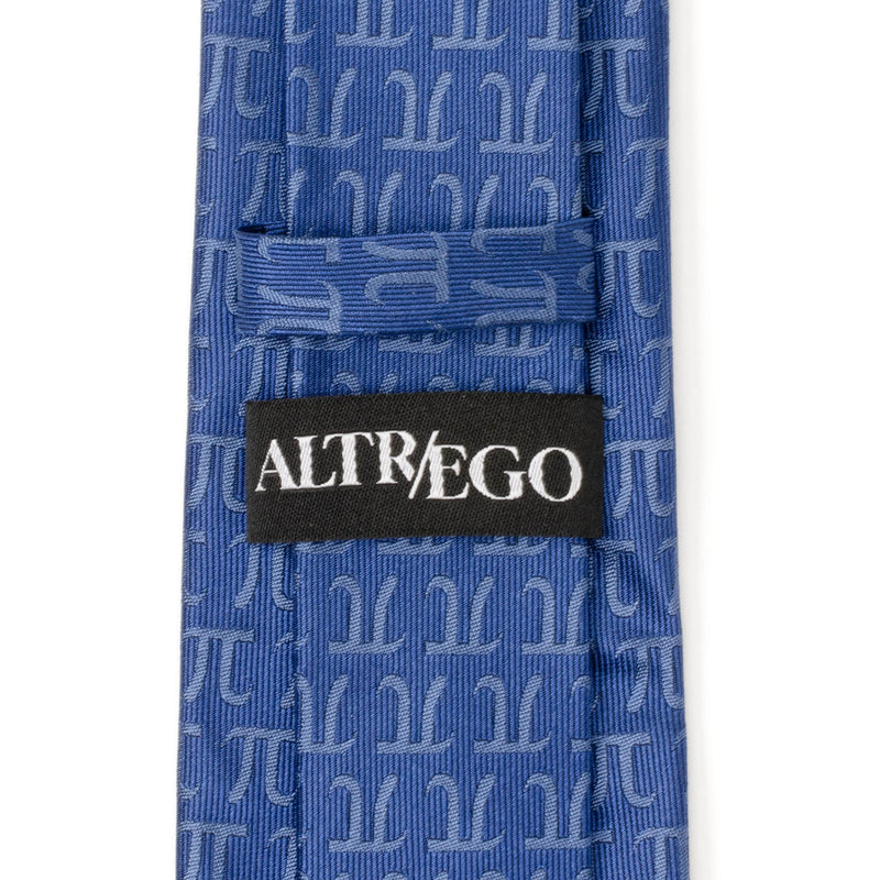 Pi Mathematics Symbol Blue Men's Tie