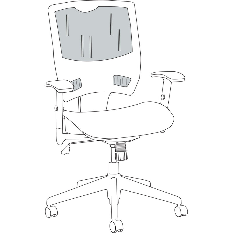 Alera Epoch Series Suspension Mesh Multifunction Chair, Supports Up to 275 lb, 16.25" to 21.06" Seat Height, Black