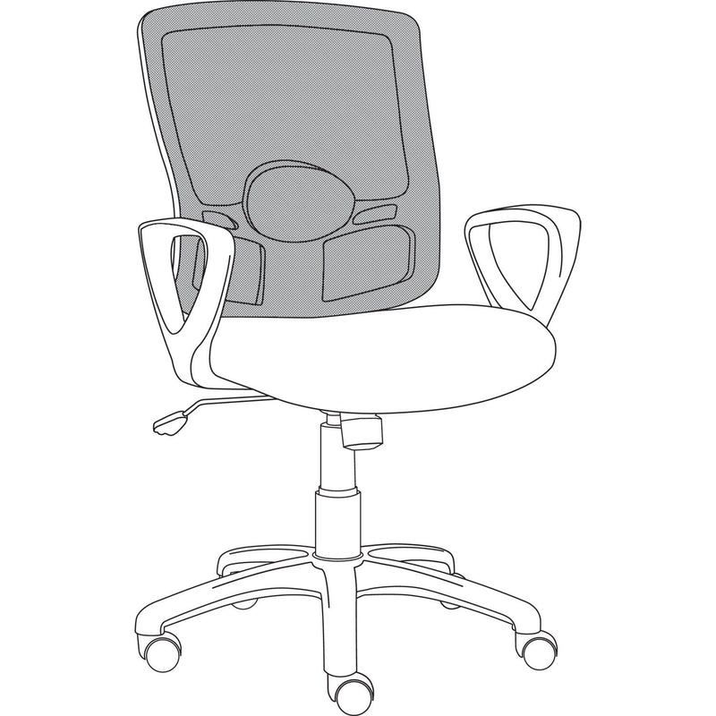 Alera Etros Series Mesh Mid-Back Chair, Supports Up to 275 lb, 18.03" to 21.96" Seat Height, Black