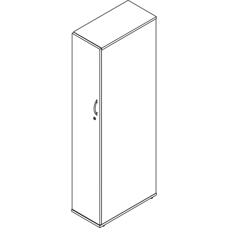 Alera Valencia Series Wardrobe, 11 7/8w x 23 7/8d x 65h, Mahogany