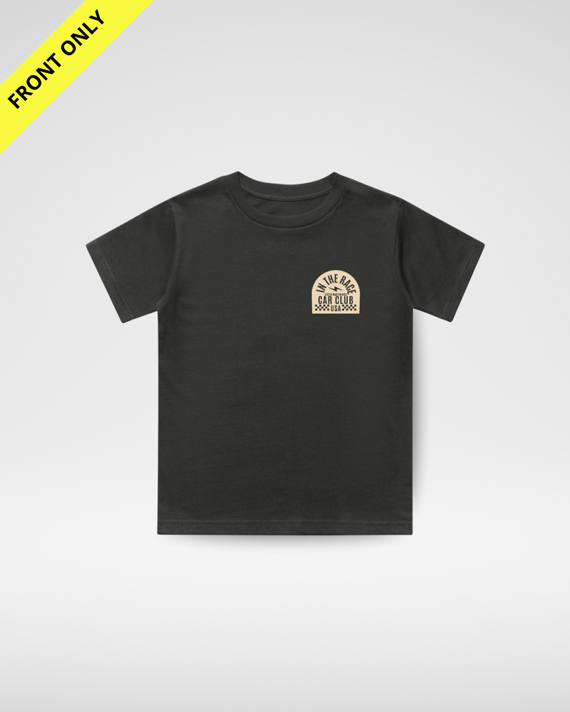 CAR CLUB USA TEE - VINTAGE WASH BLACK