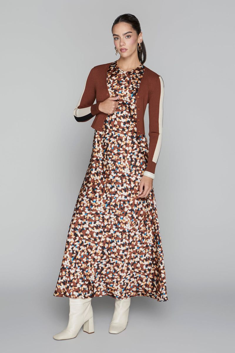 Blake Dress in Umber Grain