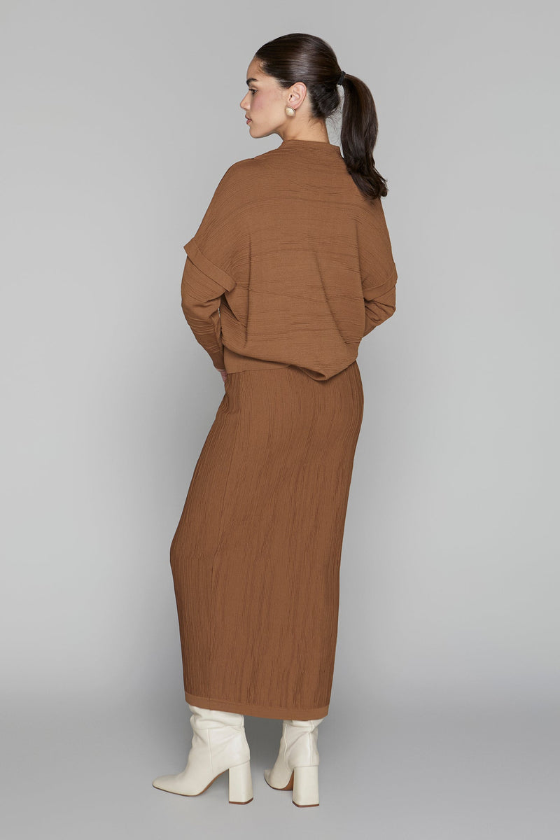 Canton Zip Top in Cinnamon