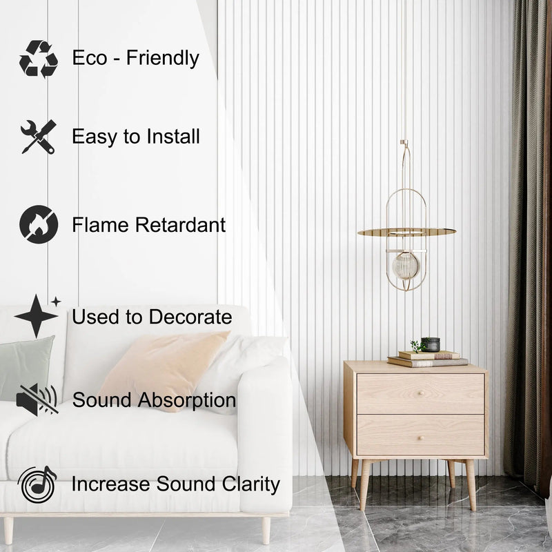 Acoustical 100% Polyester Wall Panel, 48x24x0.7 Sound Proof Wall Panels