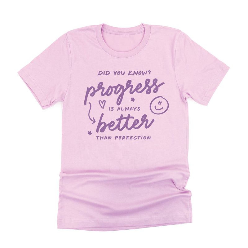 Did You Know? Progress is Always Better Than Perfection - Tone On Tone - Unisex Tee