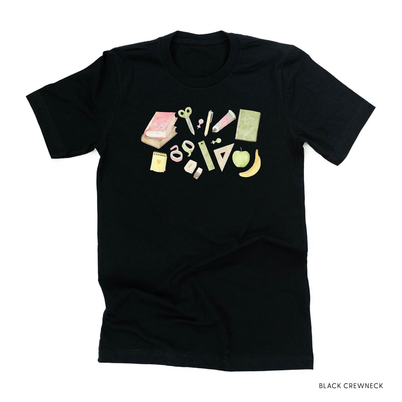 Watercolor School Supplies - Unisex Tee
