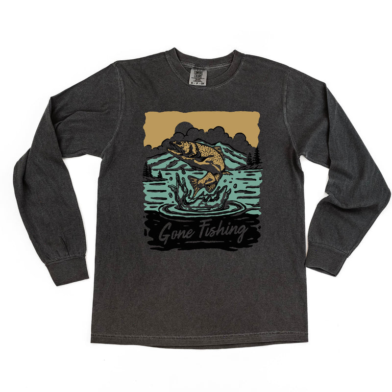 Gone Fishing - Long Sleeve Comfort Colors Tee