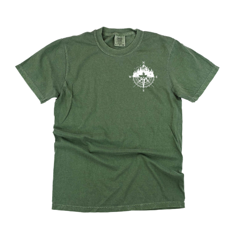 Fishing Compass - Fishing Scene (pf&b) - Comfort Colors Tee