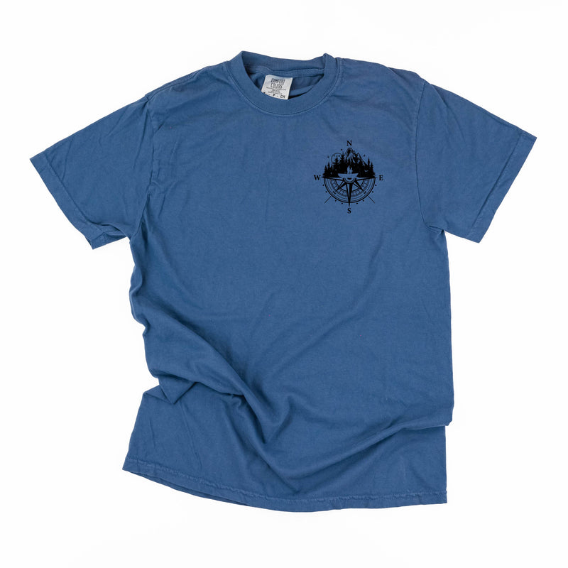 Fishing Compass - Fishing Scene (pf&b) - Comfort Colors Tee