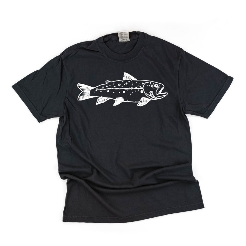 Hand Drawn Brook Trout - Comfort Colors Tee