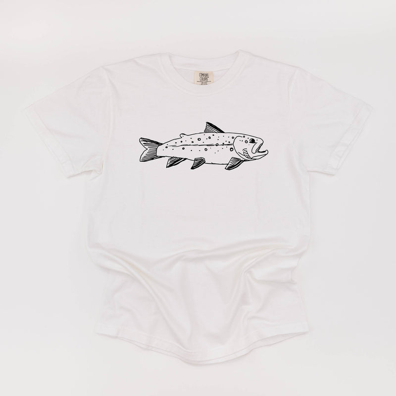 Hand Drawn Brook Trout - Comfort Colors Tee